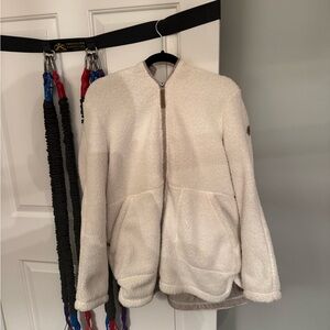 Gerry Women’s Medium White Fleece Hooded Jacket